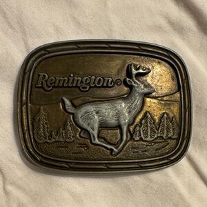 Remington Bronze and Silver Belt Buckle